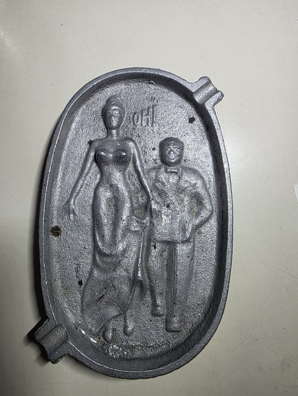 Vintage Mid Century Ashtray Risque-Suprise Back Side